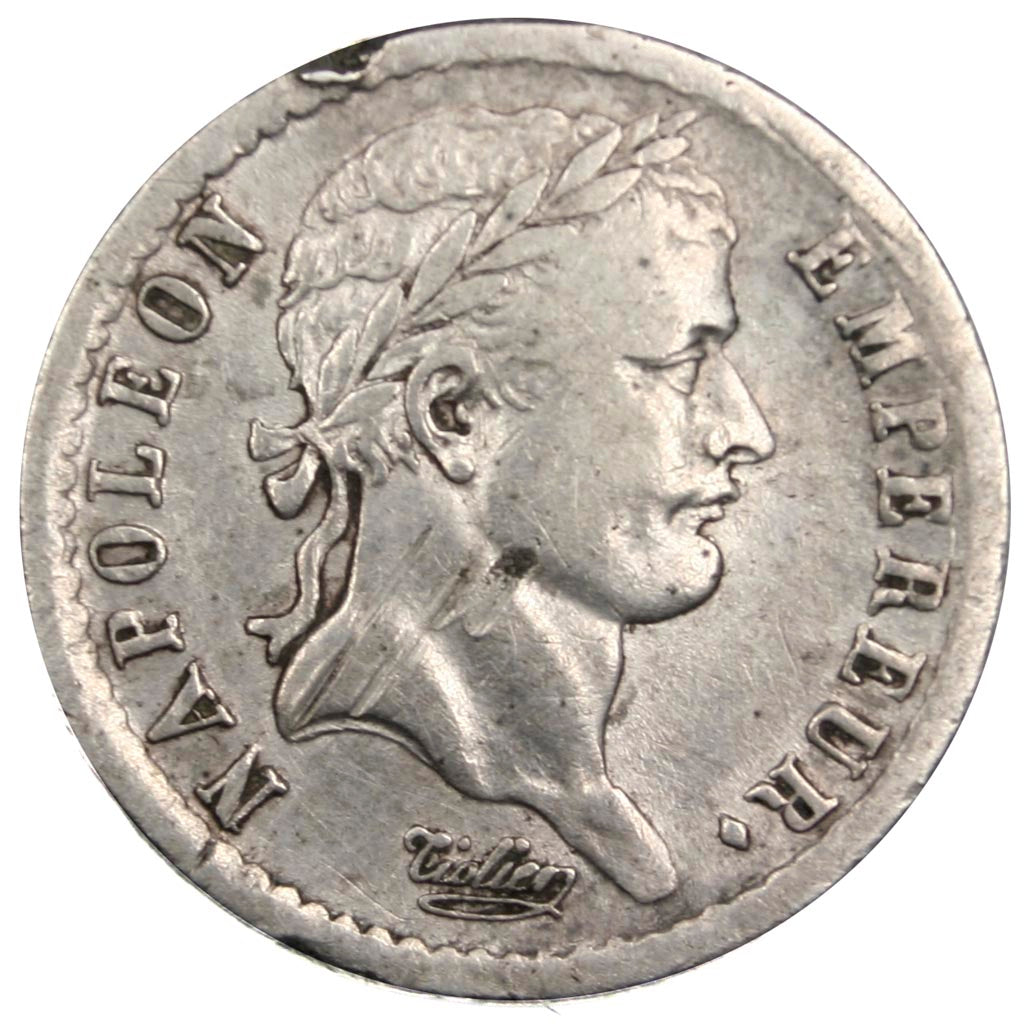 FRANCE, Demi Franc, 1808, Paris, VF(30-35), Silver, Gadoury #398, 2.47