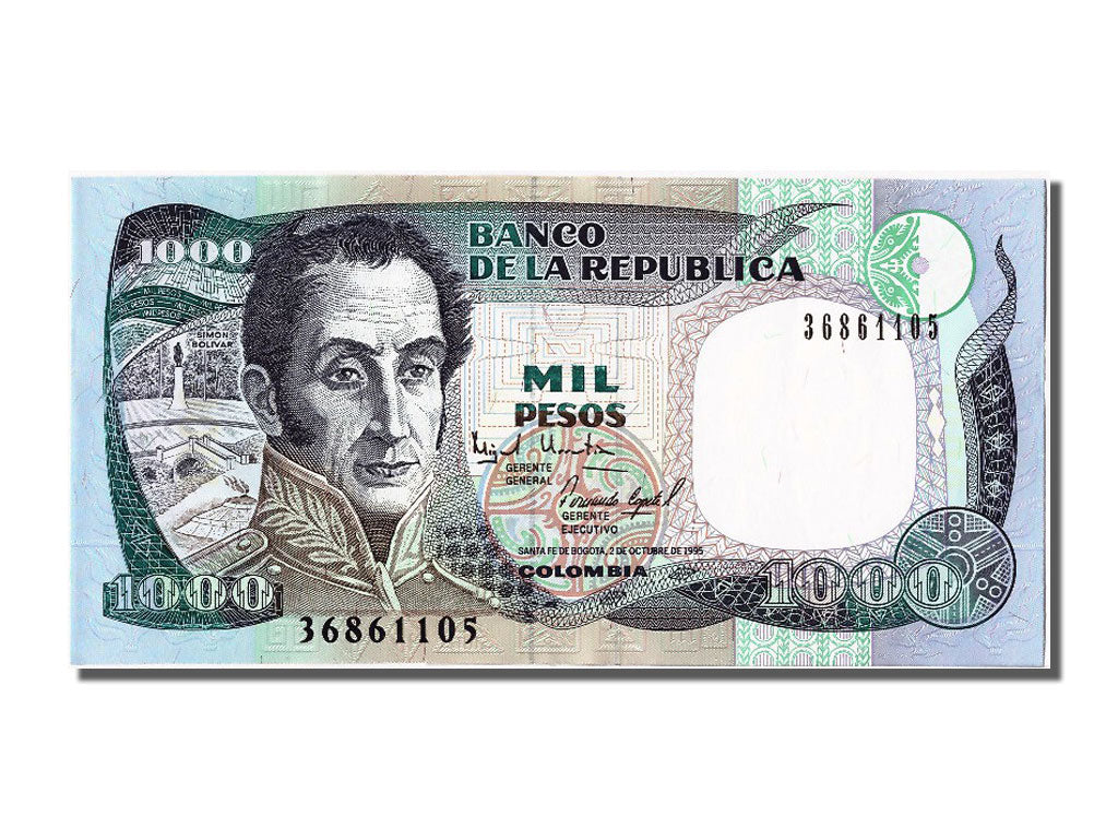 Billete, 1000 Pesos, 1995, Colombia, 1995-08-02, UNC