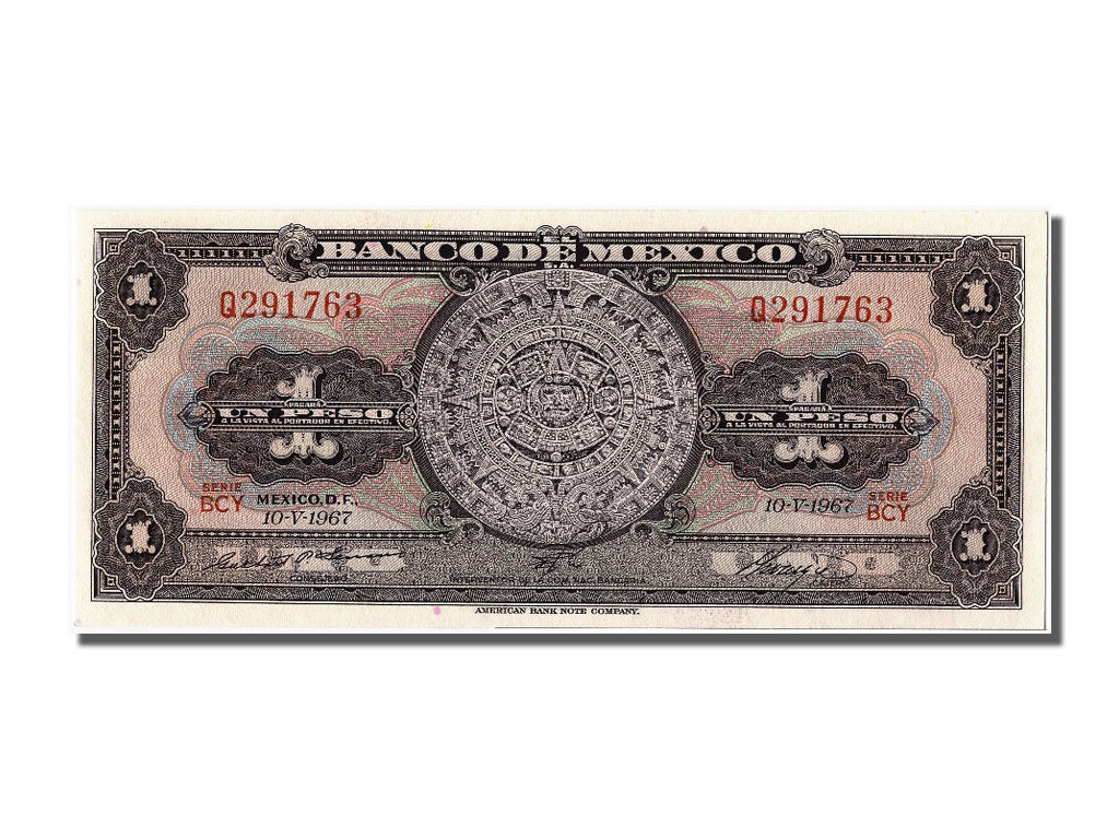 Banknote, Mexico, 1 Peso, 1967, 1967-05-10, UNC(65-70)