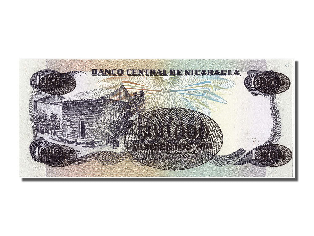 Banknote, Nicaragua, 500,000 Córdobas on 1000 Córdobas, 1987, UNC(65-70)