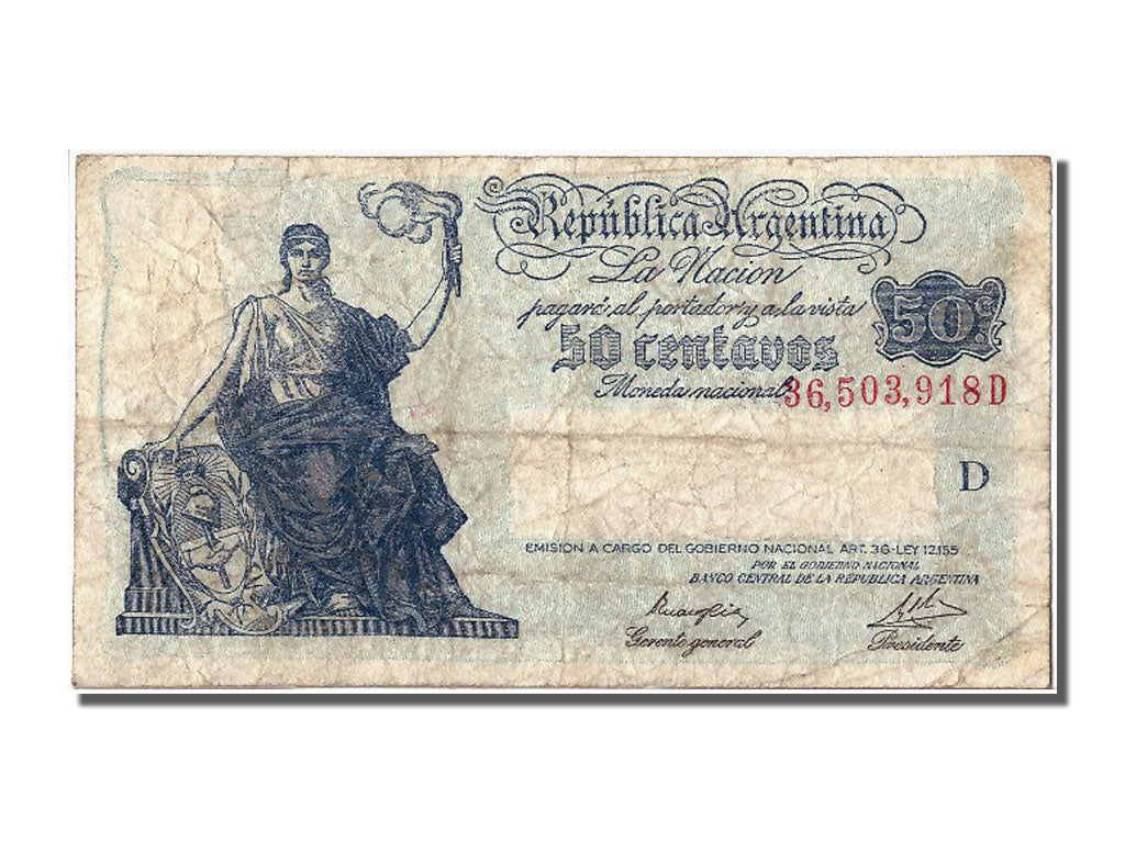 Argentina, 50 Centavos, BB