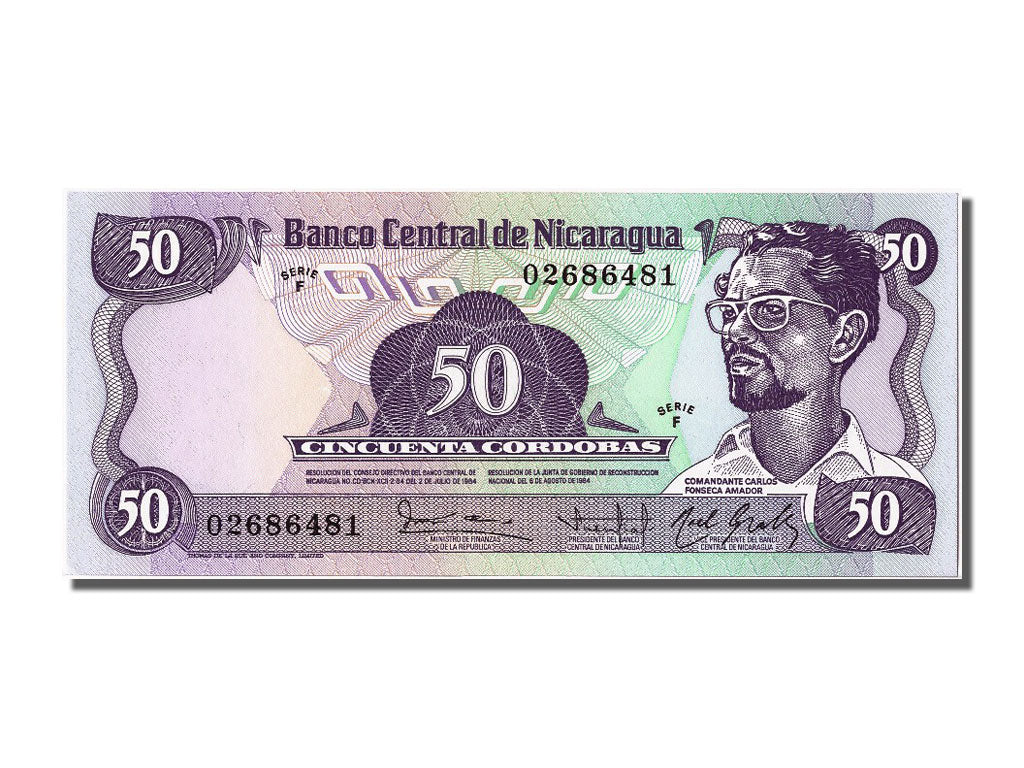 Banknote, Nicaragua, 50 Cordobas, 1984, UNC(65-70)