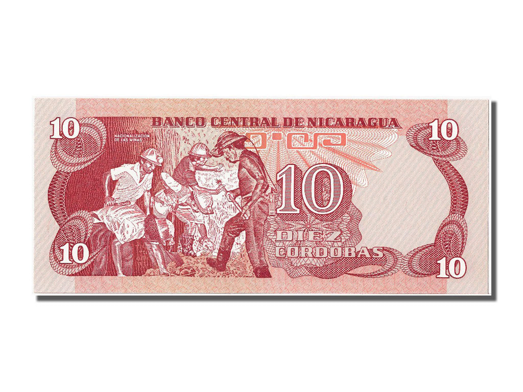 Banknote, Nicaragua, 10 Cordobas, 1979, UNC(65-70)