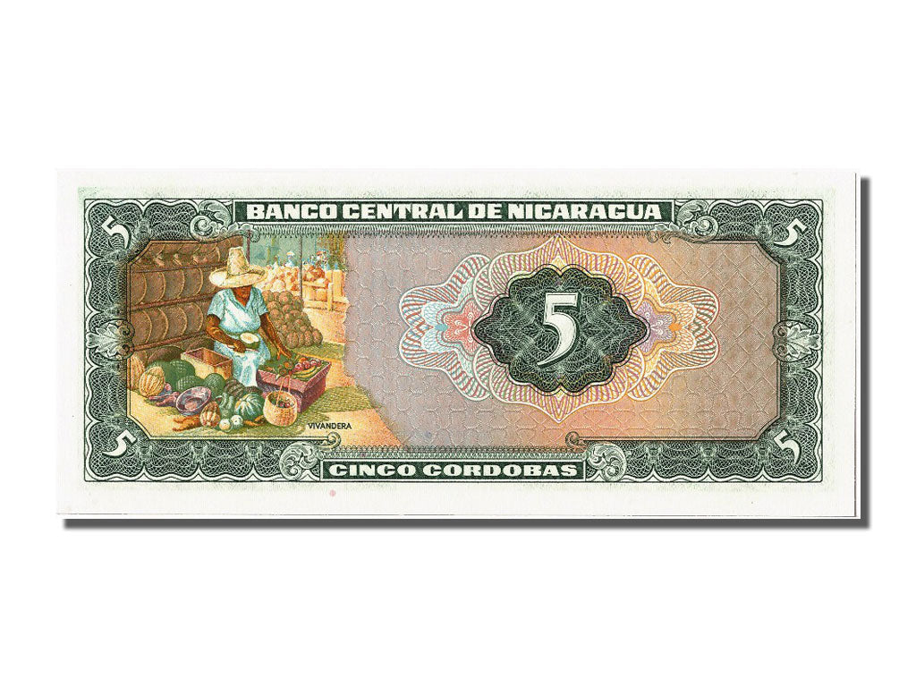 Billete, 5 Cordobas, 1972, Nicaragua, UNC