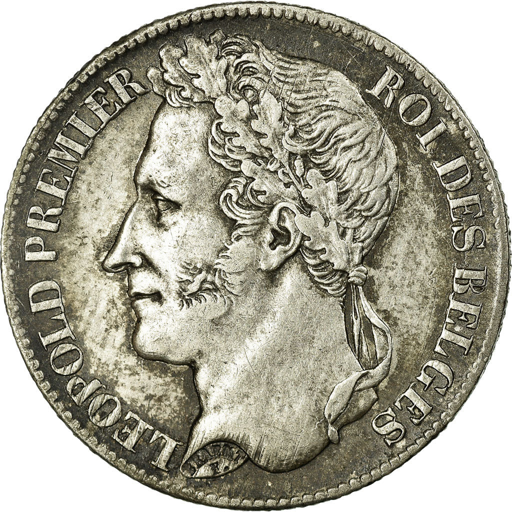 Coin, Belgium, Leopold I, Franc, 1835, Brussels, AU(50-53), Silver, KM:7.1
