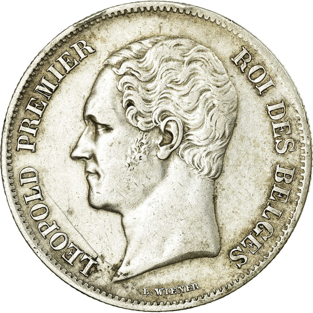 Coin, Belgium, Leopold I, 2-1/2 Francs, 1849, Brussels, AU(50-53), Silver, KM:11