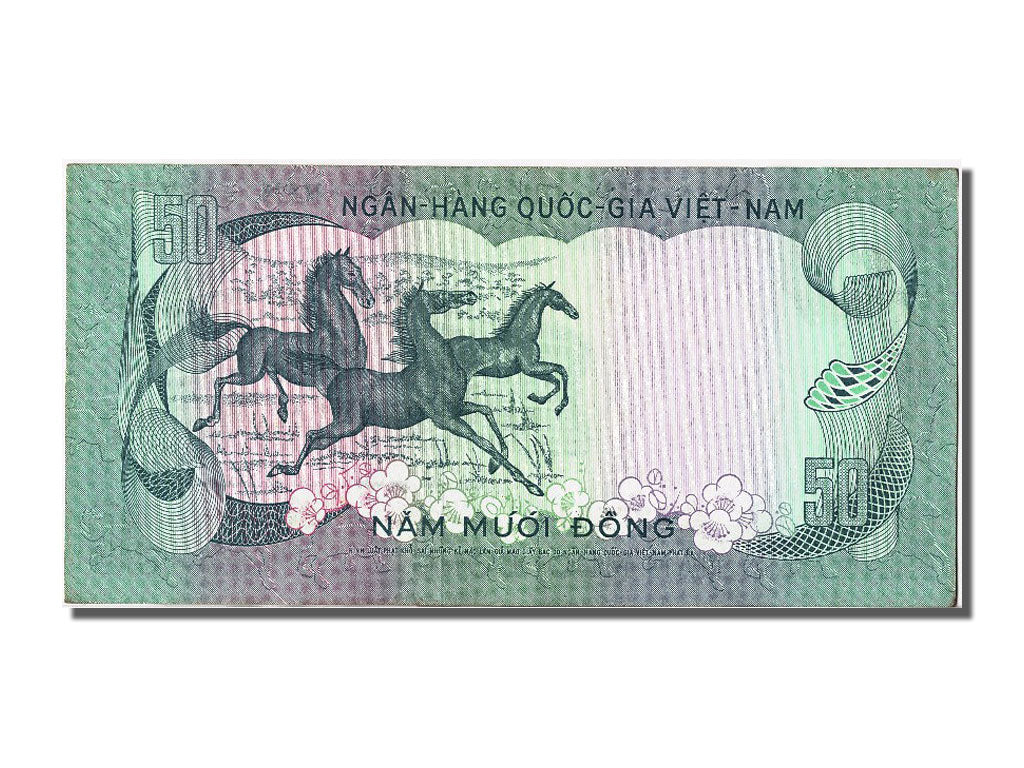 Billete, 50 D<ox>ng, Vietnam del Sur, SC