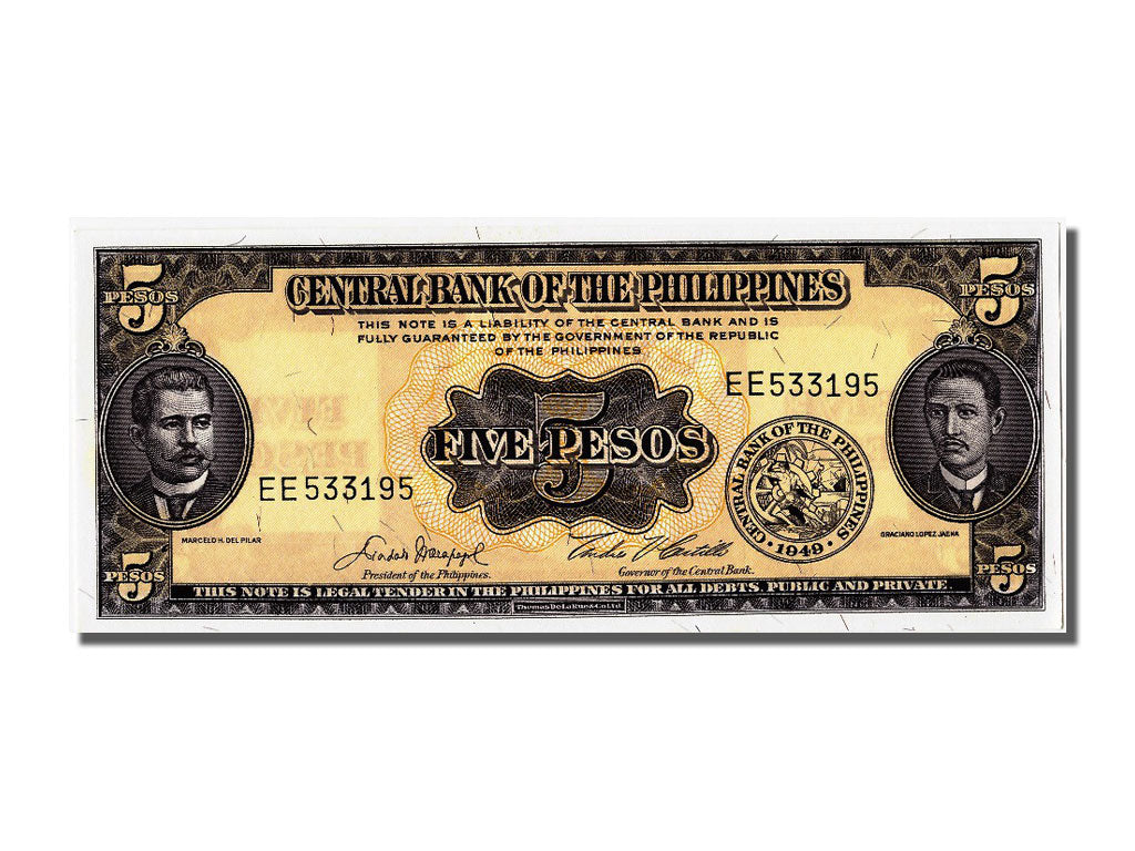 Banconote, Filippine, 5 Pesos, FDS
