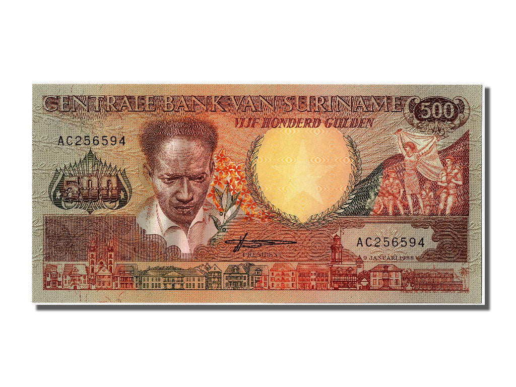 Biljet, Suriname, 500 Gulden, 1988, 1988-01-09, NIEUW