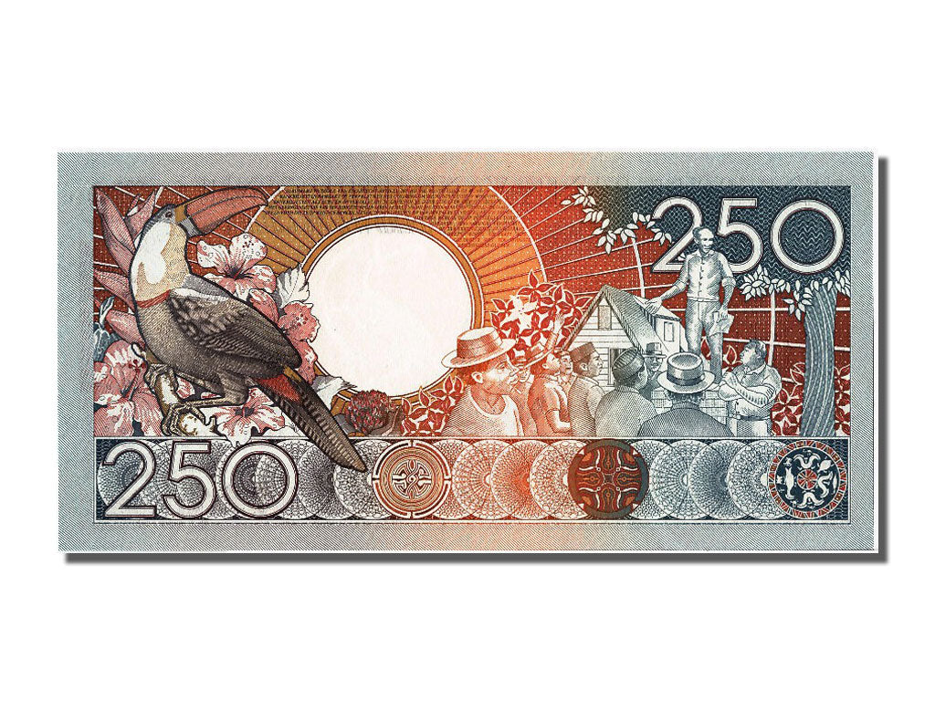 Banknote, Suriname, 250 Gulden, 1988, 1988-01-09, UNC(65-70)