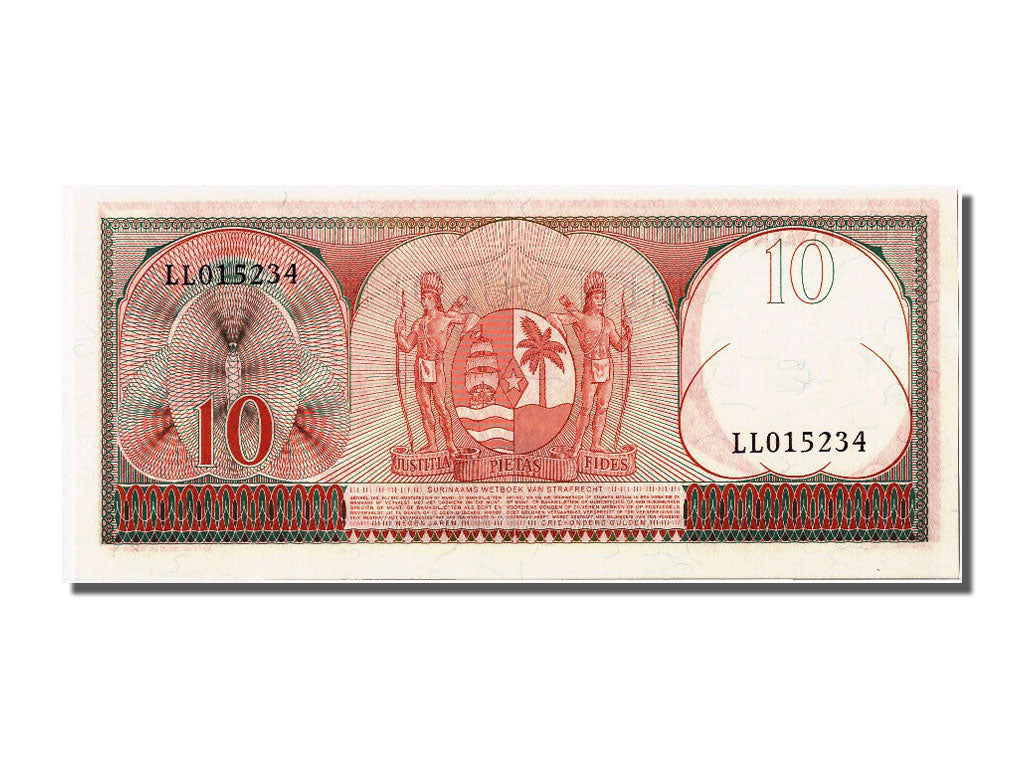 Banknote, Suriname, 10 Gulden, 1963, 1963-09-01, UNC(65-70)