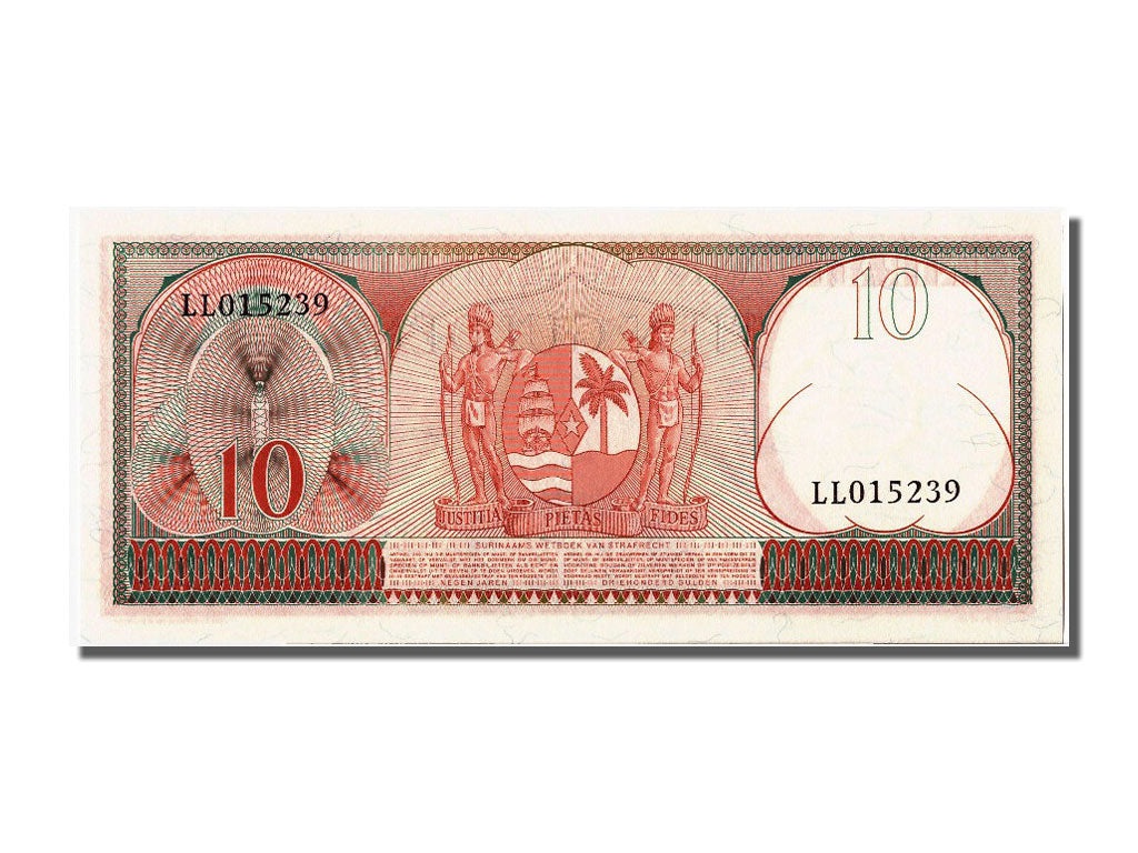 Banknote, Suriname, 10 Gulden, 1963, 1963-09-01, UNC(65-70)