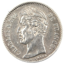FRANCE, Charles X, 1/4 Franc, 1826, Paris, KM #722.1, EF(40-45), Silver,...