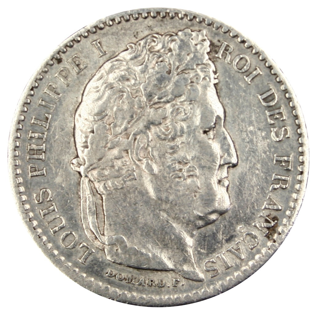 FRANCE, Louis-Philippe, 25 Centimes, 1847, Paris, KM #755.1, EF(40-45), Silver,.