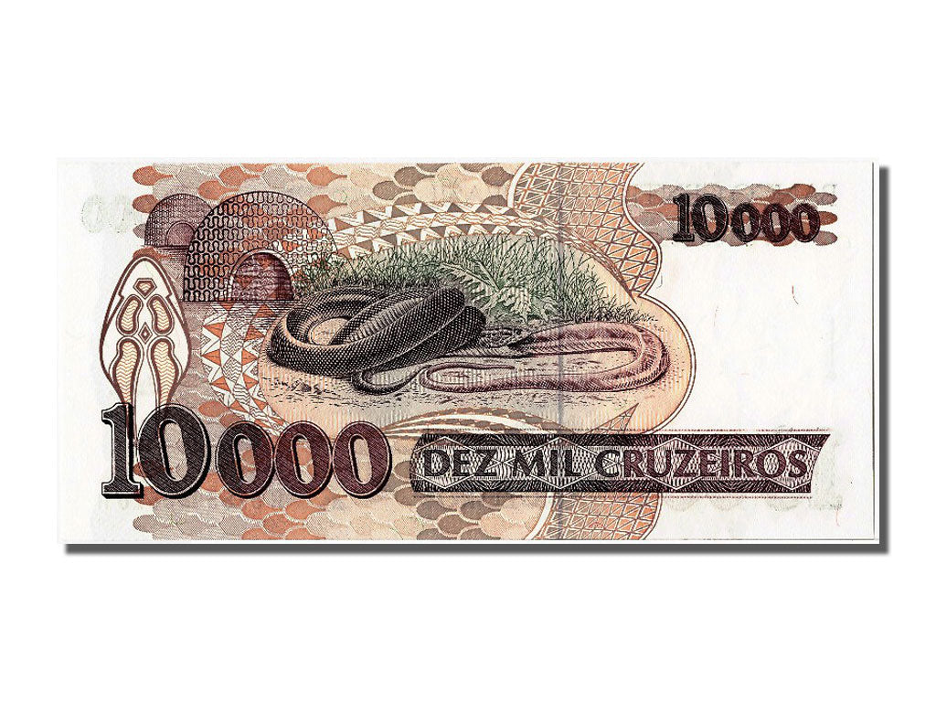 Banknote, Brazil, 10,000 Cruzeiros, UNC(65-70)