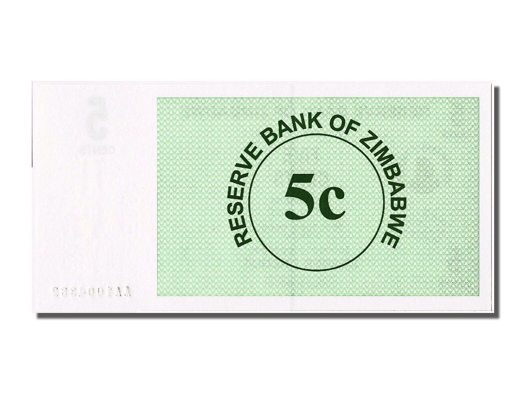 Banknote, Zimbabwe, 5 Cents, 2006, 2006-08-01, UNC(65-70)