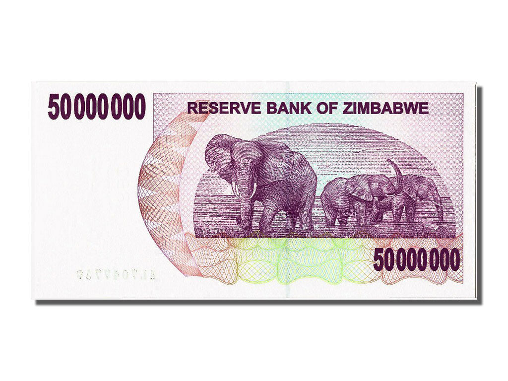 Billet, Zimbabwe, 50 Million Dollars, 2008, 2008-04-02, SPL