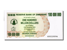 Billet, Zimbabwe, 100 Million Dollars, 2008, 2008-05-02, NEUF