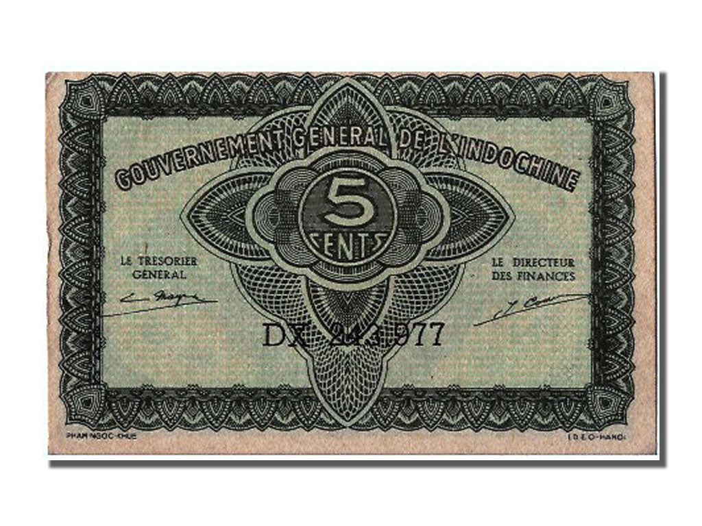 French Indo-China, 5 Cents, KM #88b, UNC(63), DX 243.977