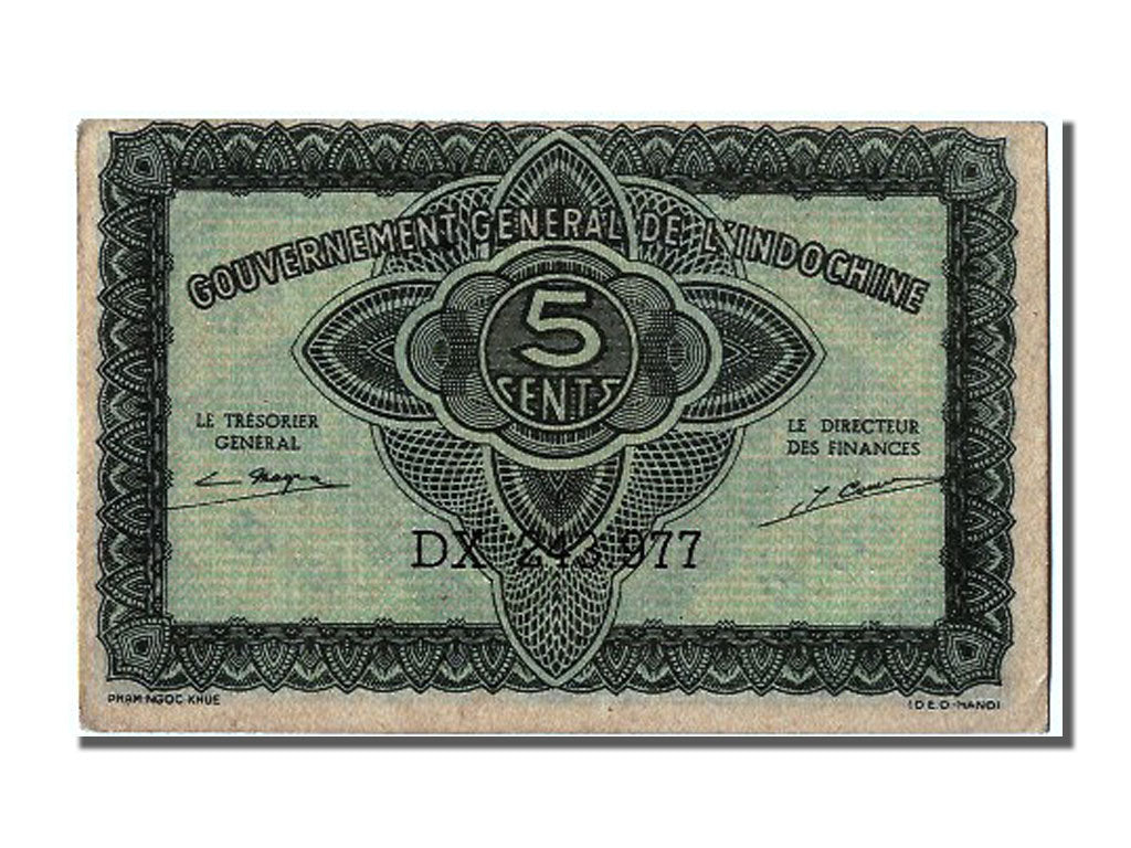 French Indo-China, 5 Cents, KM #88b, UNC(63), DX 243.977