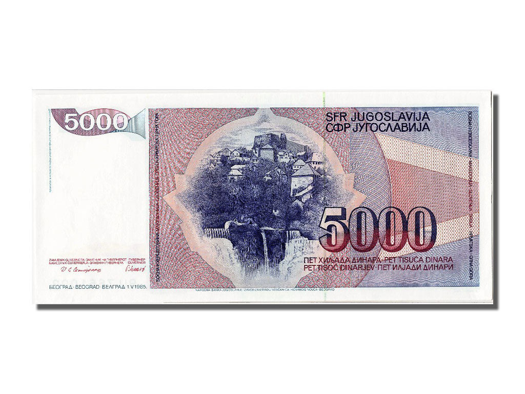 Banknote, Yugoslavia, 5000 Dinara, 1985, 1985-05-01, UNC(65-70)