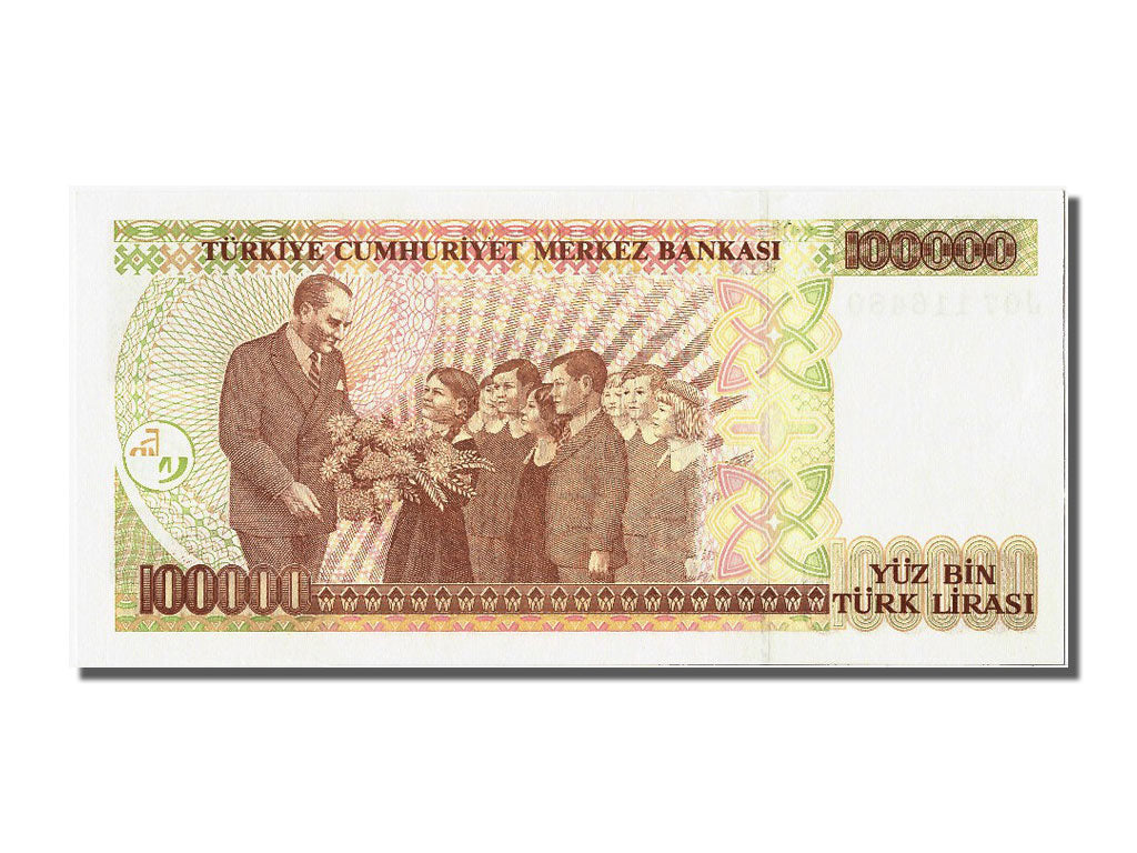 Turkey, 100,000 Lira, 1970, KM #206, UNC(65-70), J07 116480