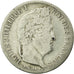 Moneda, Francia, Louis-Philippe, 1/2 Franc, 1834, Paris, BC+, Plata, Gadoury:408