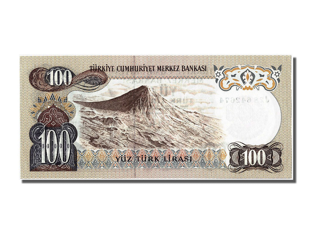 Biljet, Turkije, 100 Lira, 1970, NIEUW
