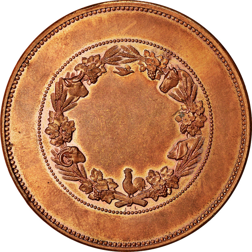 France, Medal, Concours d'Agriculture, Marianne, Vauthier Galle, AU(55-58)