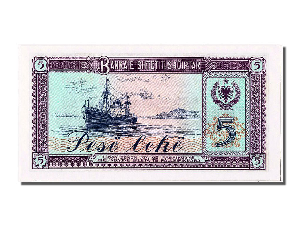 Banknote, Albania, 5 Lekë, 1976, UNC(65-70)