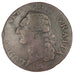 FRANCE, Sol ou sou, Sol, 1790, Rouen, KM #578.3, VF(20-25), Copper, Gadoury...