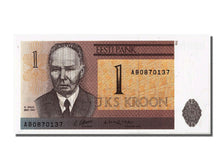 Biljet, Estland, 1 Kroon, 1992, NIEUW