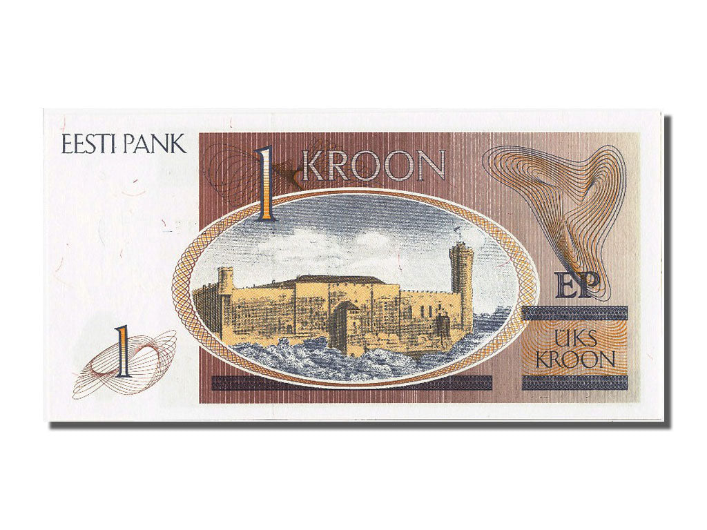 Biljet, Estland, 1 Kroon, 1992, NIEUW