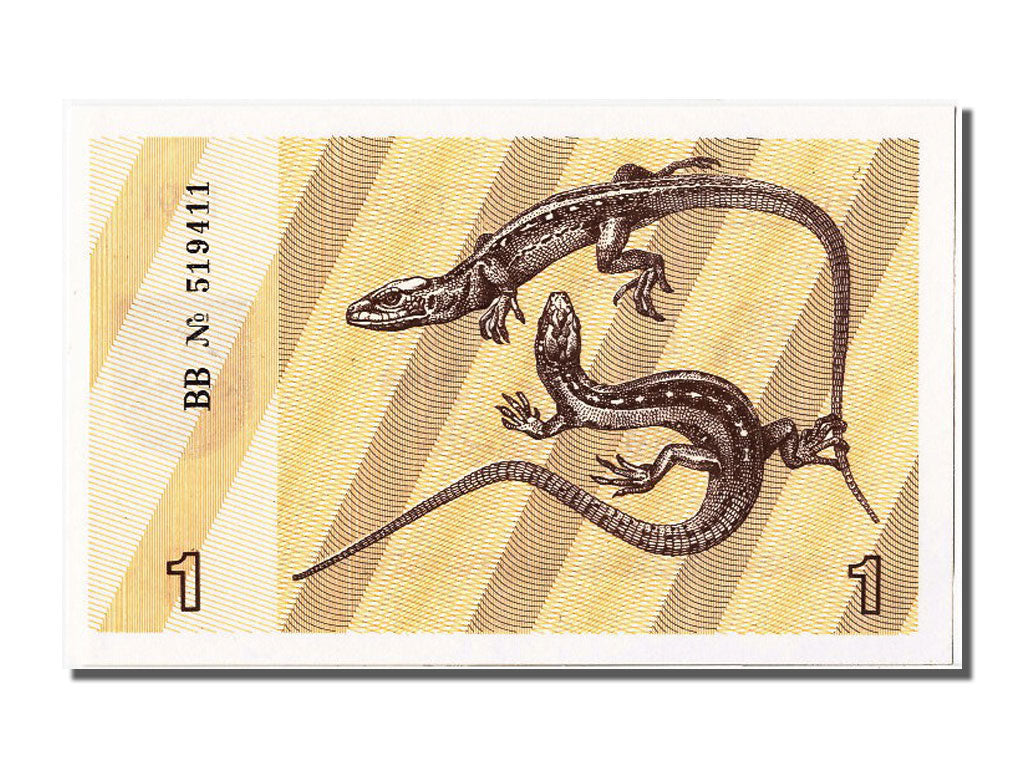 Geldschein, Lithuania, 1 (Talonas), 1991, UNZ