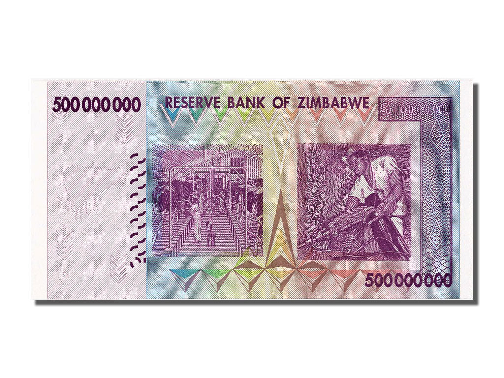 Zimbabwe, 500 Million Dollars, 2008, KM #82, 2008-12-12, UNC(65-70)