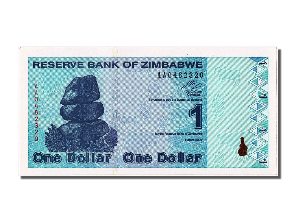 Banknote, Zimbabwe, 1 Dollar, 2009, 2009-02-02, UNC(65-70)