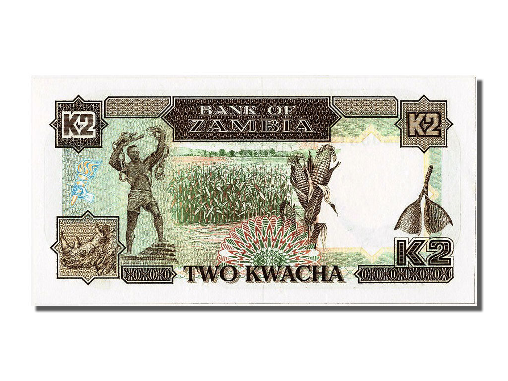 Zambia, 2 Kwacha, KM #29a, UNC(65-70), A/D4405812