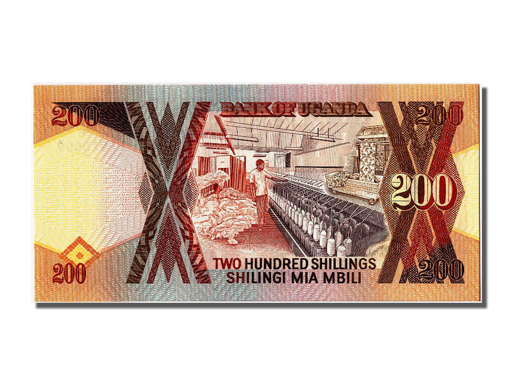 Uganda, 200 Shillings, 1998, KM #32b, UNC(65-70), EP223009