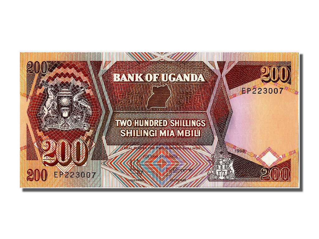Billete, 200 Shillings, 1998, Uganda, UNC