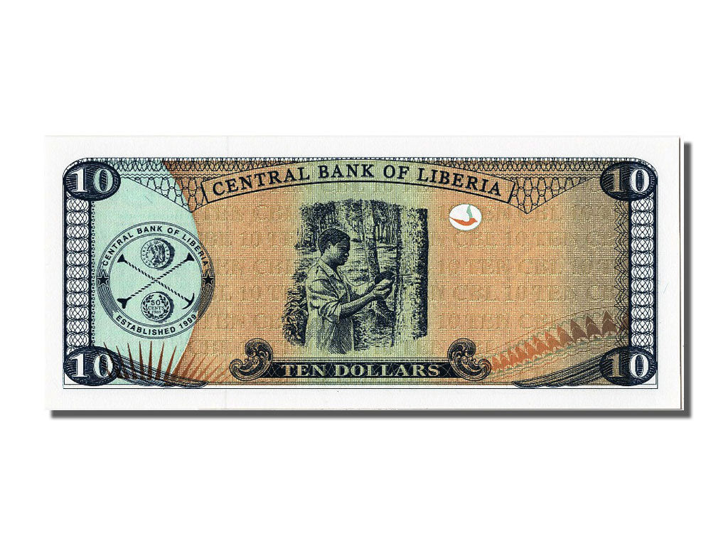 Banknote, Liberia, 10 Dollars, 2009, UNC(65-70)