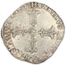 FRANCE, 1/4 ECU, 1603, Bordeaux, KM #A29, VF(30-35), Silver, Sombart #4686, 9.53