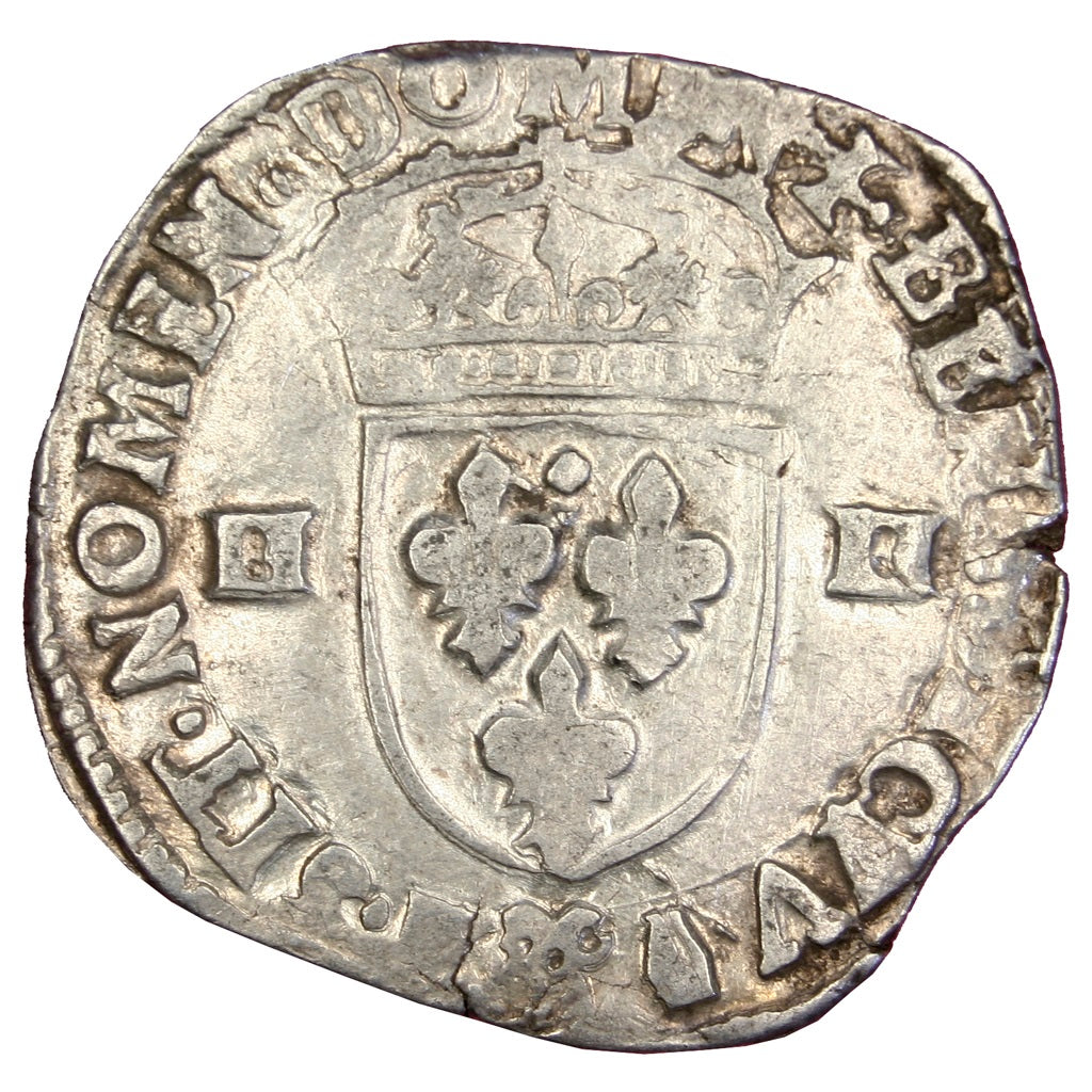 FRANCE, 1/4 ECU, 1603, Bordeaux, KM #A29, VF(30-35), Silver, Sombart #4686, 9.53