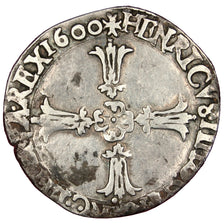Francia, 1/4 Ecu, 1600, Nantes, MB+, Argento, Sombart:4686