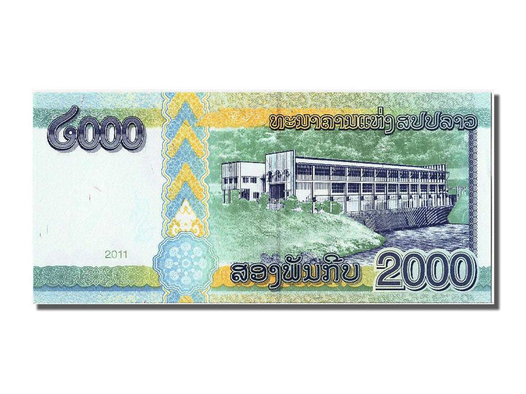 Banknote, Lao, 2000 Kip, 2011, UNC(65-70)