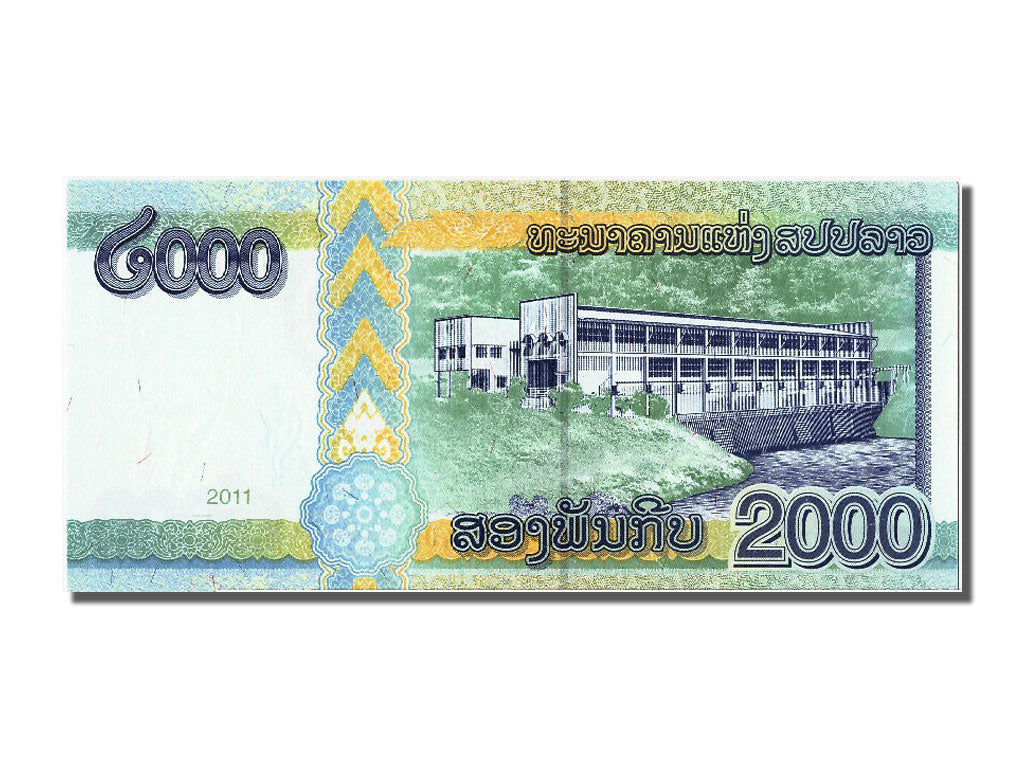 Banknot, Lao, 2000 Kip, 2011, UNC(65-70)