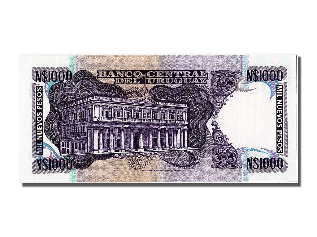 Uruguay, 1000 Nuevos Pesos, KM #64a, UNC(65-70), 04619023