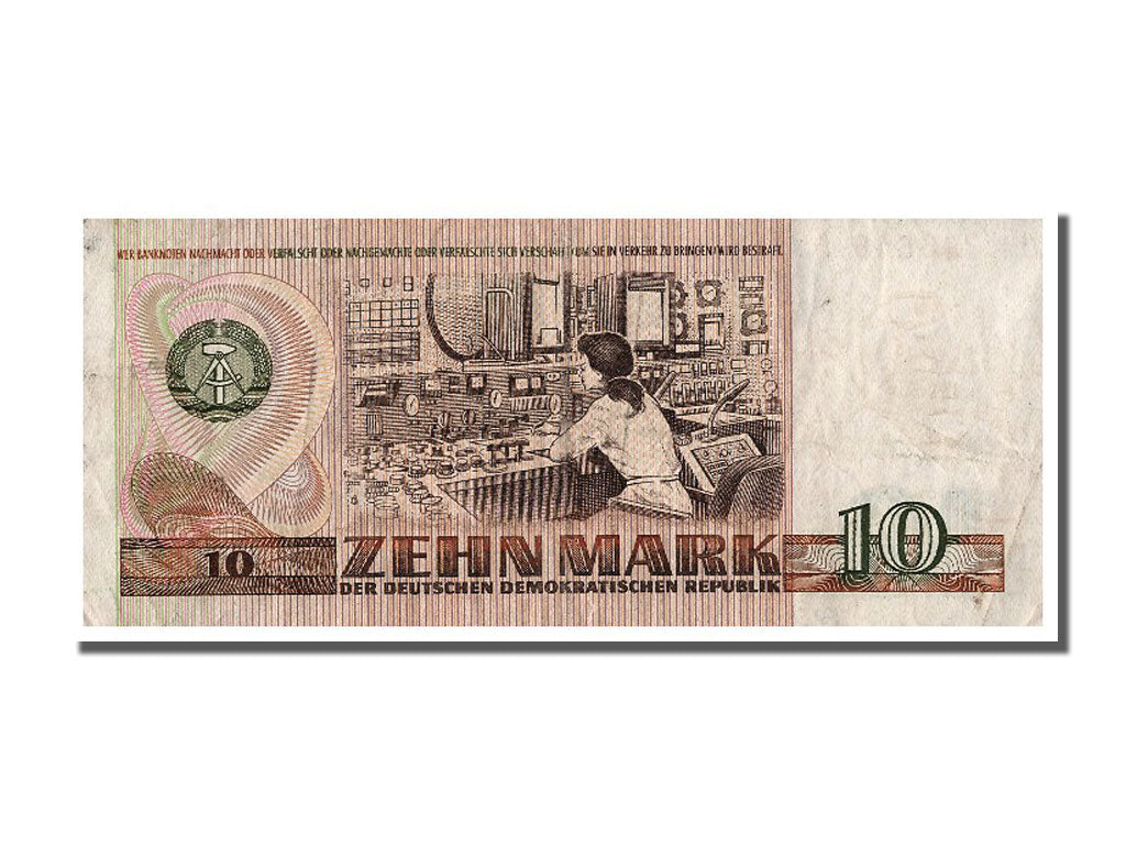 Germany - Democratic Republic, 10 Mark, 1971, KM #28a, VF(30-35), JI 786610