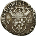 Moneda, Francia, 1/8 Ecu, 1588, Rennes, BC+, Plata, Sombart:4664