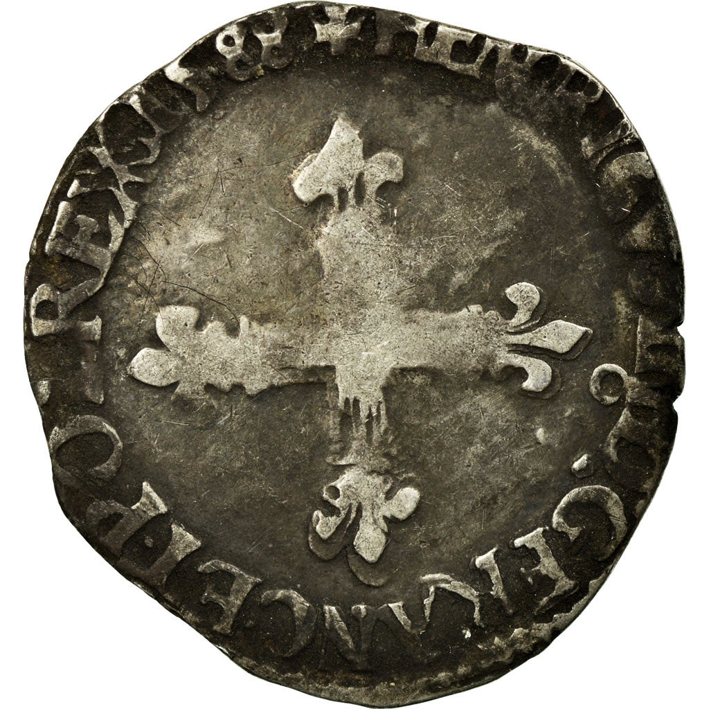 Monnaie, France, 1/8 Ecu, 1588, Rennes, TB, Argent, Sombart:4664