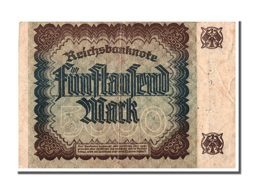 Germany, 5000 Mark, 1922, KM #81e, 1922-12-02, VF(20-25), X 353029 OH